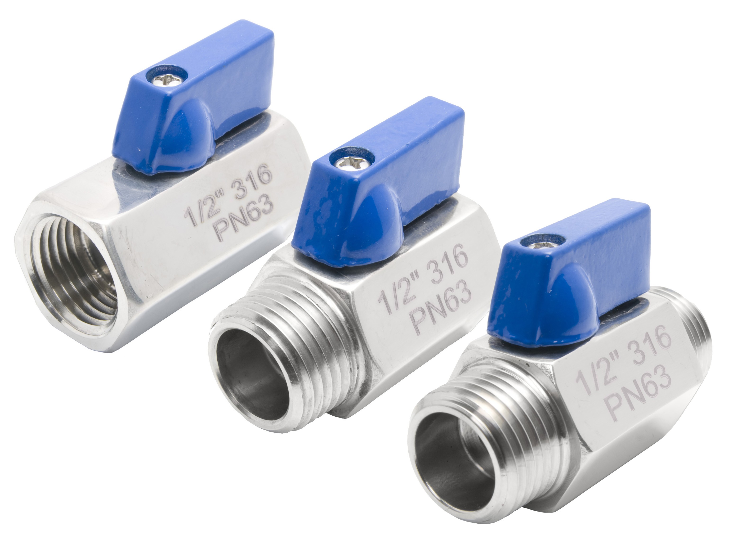 3 types of mini valves