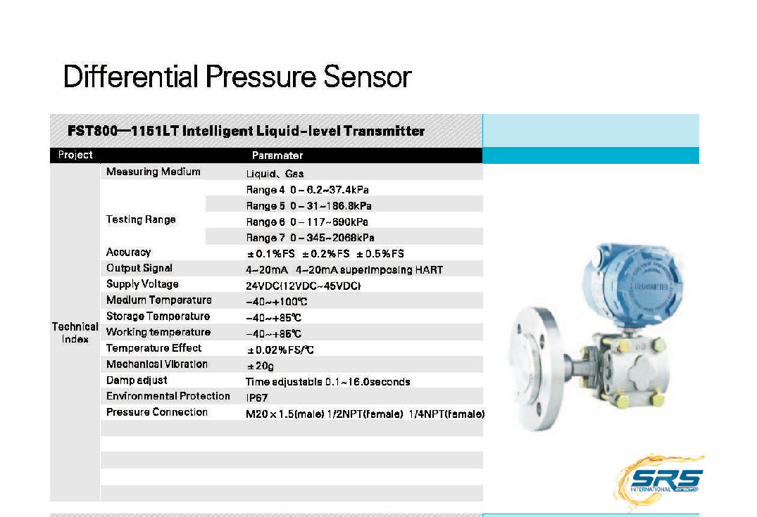 pdf pressure sensor Differential  Pressure SRSINTLDIRECT Transmitter