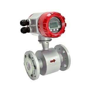 Electromagnetic Flow Meter with Flanged Ends and Transmitter