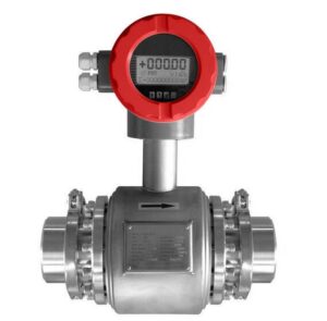 Electromagnetic Flow Meter with Tri Clamp and Sanitary Connection Ends