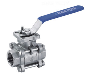 3-piece stainless steel full port ball valve is designed for use with water, air, oil, and other media compatible with the materials of construction. 3-piece swing out design for easy maintenance and long cycle life.