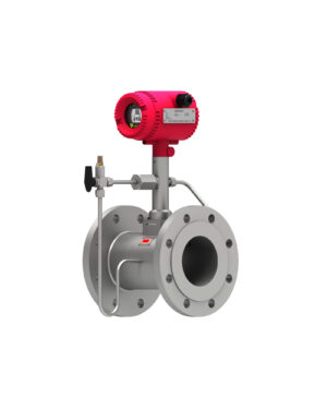 Vortex Flow Meter with transmitter and flanged connections