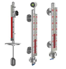 Magnetic Liquid Level Gauges with Transmitters and Flags